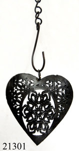 Venta caliente tamaño estándar Corazón de Metal colgante de pared Festival accesorios decorativos Navidad colgante corazón para la venta - Product Image 5