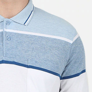 เสื้อโปโลผ้าฝ้ายและเส้นใยไม้ไผ่ผ้าถักสำหรับสวมใส่ในชีวิตประจำวันแห้งเร็วใส่สบาย - Product Image 4