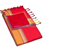 Serviette Kikoy 100% coton rayée avec motif éponge, nouveau design magnifique. Fournisseur de serviettes Kikoy 100% bio en Inde.