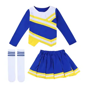 Costume da Cheerleader per ragazze uniforme tessuti comodi e morbidi abito da Cheerleader di alta qualità