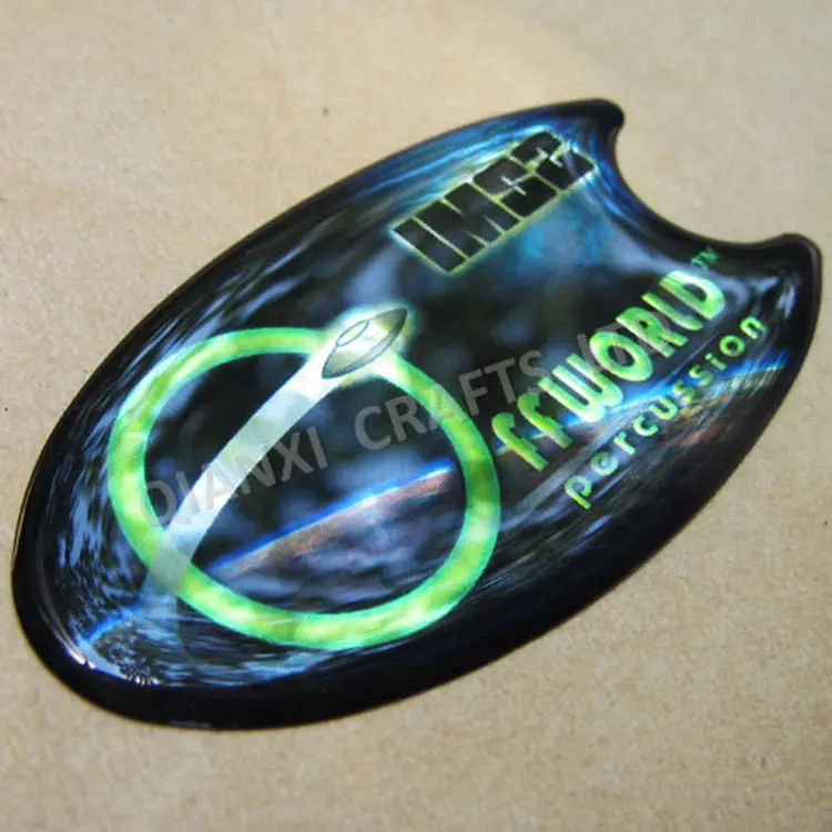 Alta calidad personalizada Nfc 3D Impresión de etiquetas epoxi suave cúpula Logo cristal adhesivo calcomanías coche Gel burbuja Pu epoxi pegatina