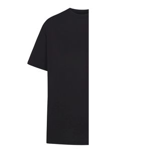 เสื้อยืดลำลองผู้ชายไซส์ใหญ่ สีดำล้วน ปักโลโก้คุณภาพสูง ปรับแต่งได้ น้ำหนัก 220 กรัม ผ้าฝ้ายออร์แกนิค 100% - Product Image 2