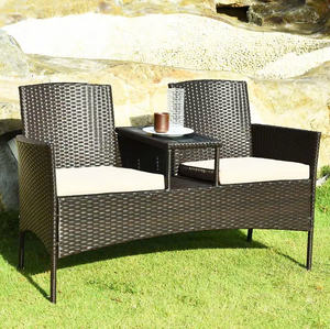 Silla de mimbre de exterior de nuevo diseño, muebles de exterior de 2 plazas, muebles de mimbre de ratán Benchlove Pe hechos en Vietnam - Product Image 6