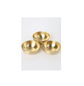 Bol en bronze écologique, artisanat en métal de haute qualité, fait à la main, pour la maison, la cuisine, la table, design élégant et moderne pour les aliments, les nouilles - Product Image 3