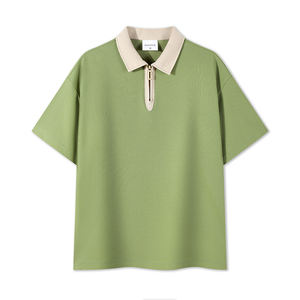 Polos deportivos para hombre 240GSM al por mayor con logotipo personalizado, camisetas sólidas con colores a juego - Product Image 5