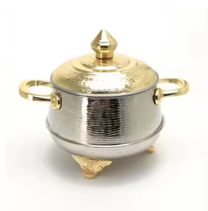 Ollas calientes doradas y de plata, cazuela de vajilla, almacenamiento de alimentos y calentamiento de ollas calientes a un precio asequible, ollas calientes de alta calidad - Product Image 4