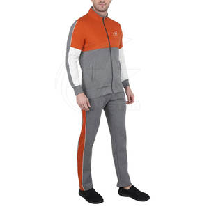 ชุดกีฬาผ้าฝ้าย100% สำหรับผู้ชายชุดวอร์มระบายอากาศพิมพ์โลโก้ตามสั่ง - Product Image 3