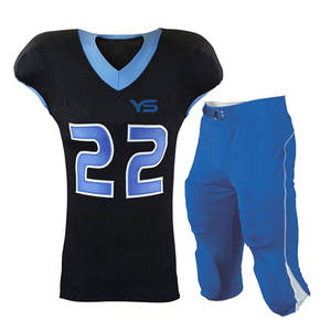 Uniforme de football américain unisexe de haute qualité nouveauté ensembles d'équipe sportive de couleur unie avec technique de sublimation - Product Image 4