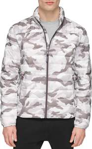 Chaquetas Acolchadas de Lona para Hombre, Estilo Urbano, Ligeras, Resistentes al Agua y al Viento, con Cuello Alto y Logotipo Frontal - Product Image 4