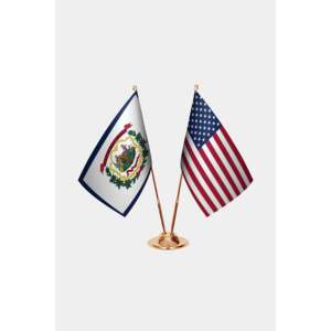 Custom Virginian Western & US <b>Flags</b>-Digital Printing Aluminum <b>Pole</b> Cotton & Plastic Banner <b>Flags</b> - Product Image 2