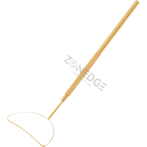 Suministros de extensión de pestañas de espejo láser Extensiones de pestañas de acero inoxidable de media luna grande Espejo dental iluminado - Product Image 1