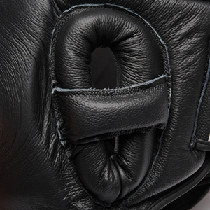 หมวกกันน็อกชกมวยคาราเต้อุปกรณ์ป้องกันศีรษะแบบมวยไทยหนังแท้โลโก้แบบกำหนดเอง - Product Image 5