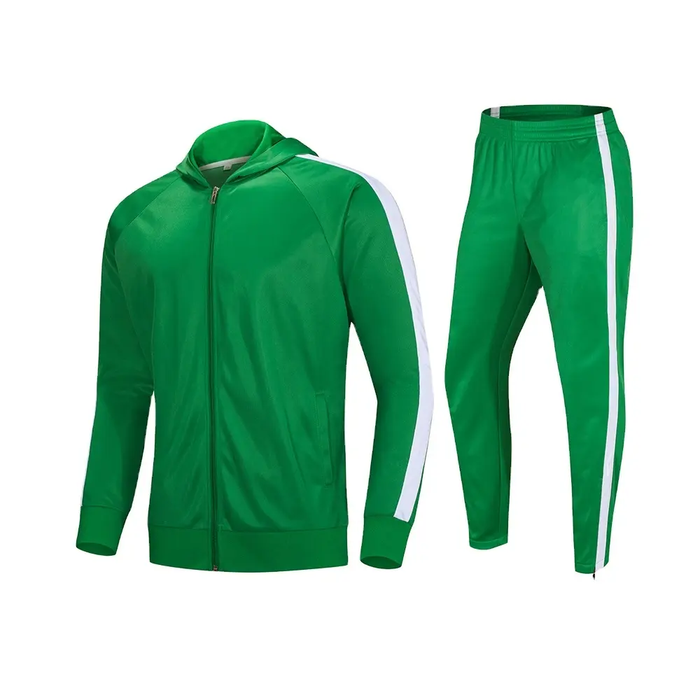 Sportkleding Op Maat Logo Oem Odm Heren Kleding Trainingspakken Tweedelige Sets Jogging Sportkleding Streepjespakken Mannen Op Maat Ontwerpen