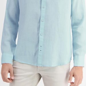 Respirant Top Vente Style Classique Hommes Chemise Décontractée Taille Personnalisée Léger Confortable Coupe D'été Hommes Chemise avec Tissu Doux - Product Image 5