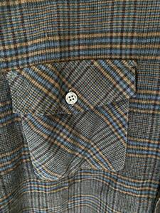 Street Wear Essential Oversized Vintage <b>60s</b> Towncraft 100% Worsted Wool Plaid <b>Shirt</b> Penneys Wholesale T-<b>shirt</b> MS-TS-244 - Product Image 4
