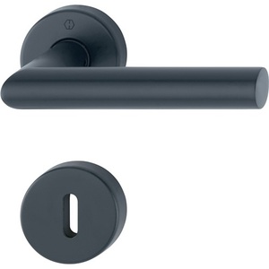 Manijas para Puertas y Ventanas Amsterdam, Juego de Rosetas de Acero Inoxidable E1400Z/42KV/42KVS, Oblicuas OB DIN Izquierda/Derecha HOPPE - Product Image 1