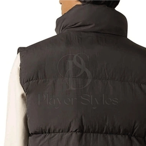 เสื้อกั๊กขนเป็ดของผู้ชายสำหรับฤดูหนาวคุณภาพสูงพร้อมคอจีนวัสดุผ้าใบระบายอากาศขนาดพลัสไซส์ - Product Image 6