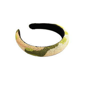 Diadema con Diseño de Cuentas de Colores, Elegante Diadema con Cuentas y Bordado Tribal - Product Image 2