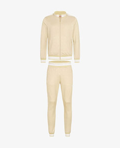 Costume de jogging vierge polaire avec logo personnalisé OEM Survêtements de sport unis Ensemble de survêtements unisexes en coton respirant 2 pièces - Product Image 2