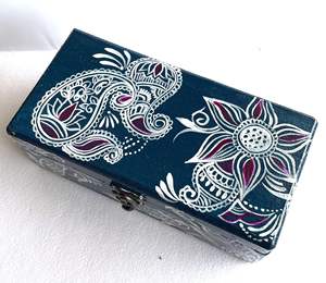 Caja de Joyería de Madera Hecha a Mano y Personalizada con Capas Decorativas Impresas para Hogares de Estilo Premium a Precio Económico en India - Product Image 5