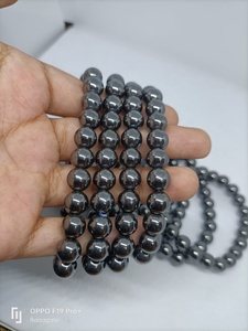 Hematite Bead <b>Bracelet</b> Polished Metallic Gemstone Jewelry Handmade Stretch Crystal <b>Bracelet</b> for Everyday Style and Wellness - Product Image 5