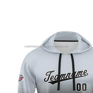 Sudadera con Capucha Negra Personalizada para Hombre, 60/40 Algodón y Poliéster, Felpa, Fabricación OEM, Sudadera con Capucha de Alta Calidad con Logotipo Personalizado - Product Image 3