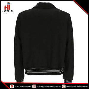 Veste d'université classique en tissu de laine de haute qualité pour hommes, vêtements d'hiver personnalisés - Product Image 6