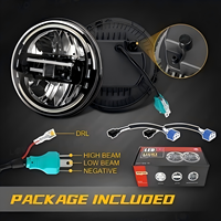 Faro LED de 7 Pulgadas para Jeep CJ 5/ CJ7/ CJ8/ TJ/ JK/ JL 12V 6000LM Modificado con Certificación E-Mark DOT para Todos los Vehículos