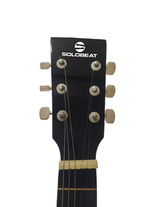 Guitarra Acústica Pequeña Hecha a Mano SOLOBEAT de 30 Pulgadas con Acabado Mate, Cuerpo de Sapele, Diapasón de Palisandro, 4 Cuerdas y Clavijas de Afinación Totalmente Cerradas - Product Image 3