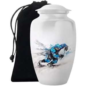 Meilleure offre Urne 2025 avec urne de style moderne en métal de qualité supérieure de conception unique pour urne de cendres humaines disponible à bas prix - Product Image 1