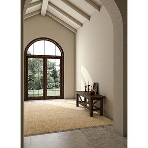 Alfombra de Lana Anudada a Mano Erbe AKWL-1461, Color Marfil, Diseño Abstracto Rectangular, para Hogar, Auto, Sala de Estar, Pasillo, Entrada - Product Image 5