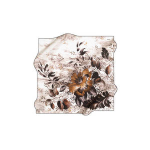 Vintage Designer Digital Print <b>Silk</b> Square <b>Scarf</b> - Product Image 1