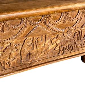 Vintage Wood Cabinet for Living Room Decor with Jewelry <b>Box</b> Functionality - Product Image 3