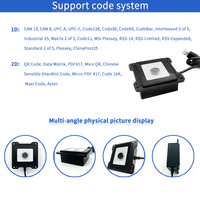 Módulo Lector de Códigos QR de Escaneo de Alta Velocidad EMT6621A, Lector de Códigos de Barras 1D/2D con Interfaz USB para Máquina de Boletos