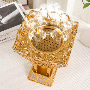 Quemador de Incienso Árabe de Latón de Diseño de Lujo, Quemadores de Metal Clásicos, Decoración Elegante, Quemadores de Incienso Hechos a Mano, Ecológicos - Product Image 3