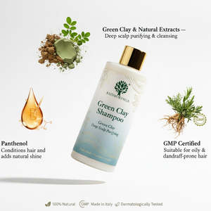 Shampoo Purifiant en Profondeur du Cuir Chevelu 250ml, Formule Naturelle à l'Argile Verte, Contrôle du Sébum, Huile d'Arbre à Thé, Marque Privée OEM, Italie RedMoringa Scalp - Product Image 3