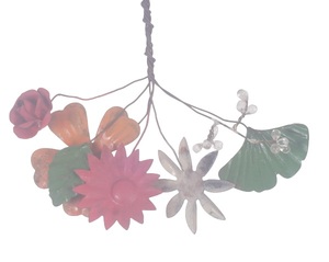 Venta caliente Metal árbol de Navidad decoración multicolor ramo de flores ornamento hogar uso al aire libre colgante de pared adorno de Navidad - Product Image 2