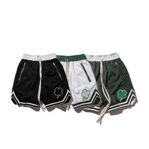 High Quality Custom Summer Casual Mesh <b>Shorts</b> with Retro <b>Camo</b> Print Featuring Summer Logo Private Label Solid Pattern - Product Image 1