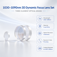 Groupe de lentilles à mise au point dynamique 3D 1030-1090nm en silice fondue, fourniture OEM pour marquage laser à fibre, directement de l'usine