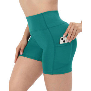 Shorts de sport taille mi-haute pour femme avec poches, idéal pour le yoga, la gym, la course à pied et la compression – Meilleures ventes 2026 - Product Image 1
