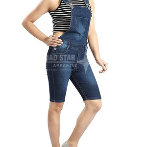 Lightweight Breathable Casual Fitness <b>Women</b> <b>Dungaree</b> Suits 100% Cotton Adjustable Top Selling Latest Design - Product Image 5