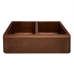 Gleaming <b>Copper</b> Sink With Artistic Craftsmanship Modern Luxury Design For Chic And Elegant Kitchen Spaces - Product Image 2