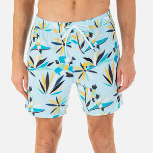 Shorts de bain décontractés pour hommes, 100 % polyester, taille mi-haute, imprimés par sublimation personnalisée, respirants, écologiques, anti-plis et séchage rapide - Product Image 5