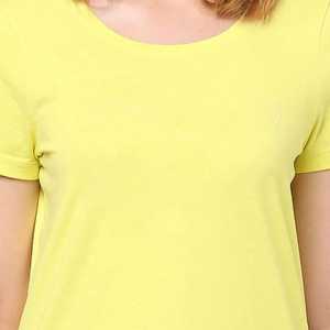 Camiseta extragrande de algodón para Mujer | tejido transpirable de patrón sólido con ajuste relajado adecuado para ropa informal - Product Image 2