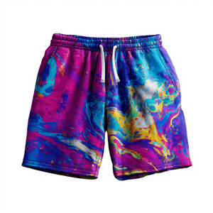 Pantalones cortos de lana por sublimación para hombre, pantalones cortos de chándal con estampado gráfico de calle de invierno para hombre, pantalones cortos sublimados para correr y Fitness para hombre - Product Image 6