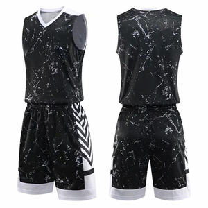 Uniforme de basket-ball sans manches pour hommes, TBF-164 à séchage rapide, léger, respirant, taille élastique, confortable, imprimé pour la saison estivale - Product Image 2