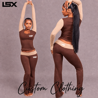 Ensemble Lounge Y2K Personnalisé 2026 pour Femme : Chemise et Pantalon de Yoga Évasé à Taille Rabattable – Ensemble 2 Pièces de Haute Qualité pour Grandes Tailles