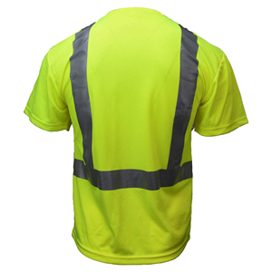 Custom <b>screen</b> printed Logo 100% Polyester <b>Mesh</b> short Sleeve Crew Neck Quick Dry High Visibility Safety Workwear Tshirt for Men's - Product Image 2
