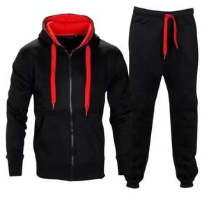 Unisex Stylish Winter <b>Tracksuit</b> High Quality <b>Velour</b> Fabric Breathable Fleece Warm-Up Training Suit Embroidered Logo-Available XL - Product Image 3