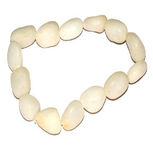 High quality Indian white jade tumbled crystal <b>bracelet</b> Natural Gemstone Jewelry <b>Men</b> and Women Gift Energy Meditation Bangles - Product Image 2